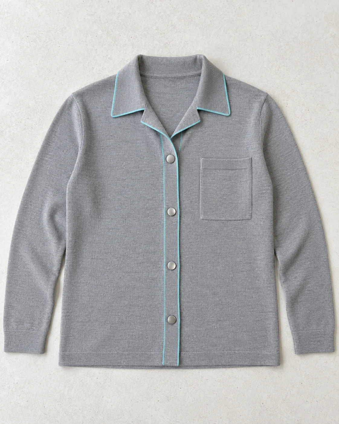 Produktvorlage des Lieferanten: Aschgraues Overshirt